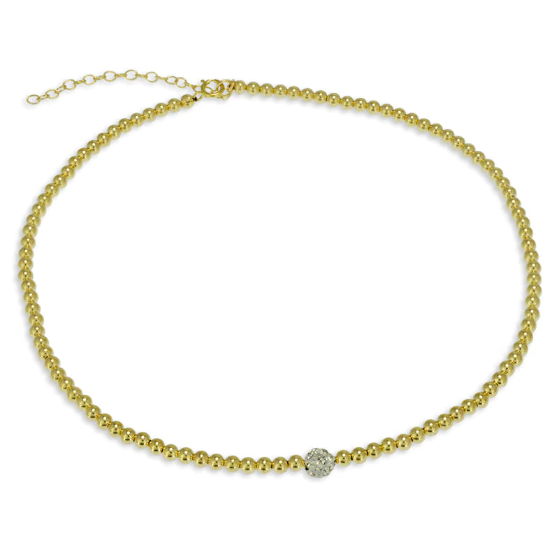 PAVE BALL CHOKER