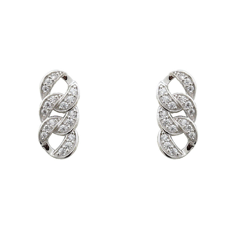 ARETES STUD CADENA CZ