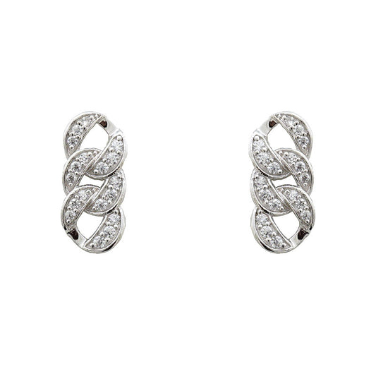 ARETES STUD CADENA CZ