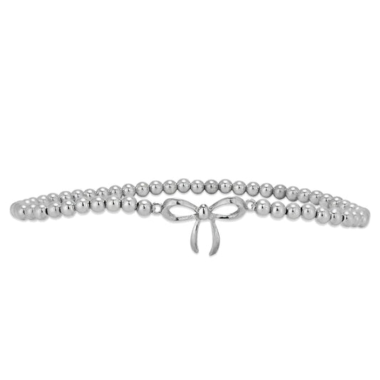 PULSERA FILLED SILVER BOW